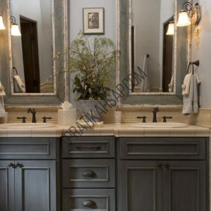Ahşap Banyo Dolabı 6