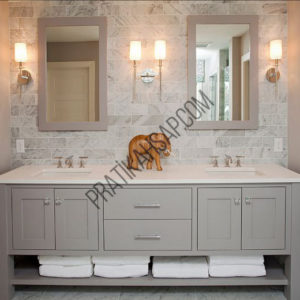 Ahşap Banyo Dolabı 13