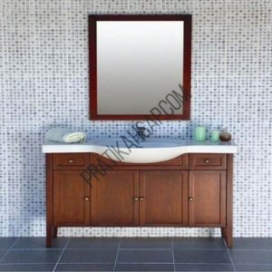 Ahşap Banyo Dolabı 1